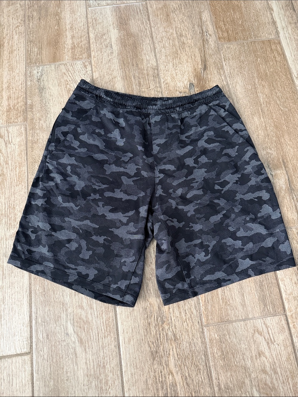 Lululemon Black & Gray Pace Breaker Shorts